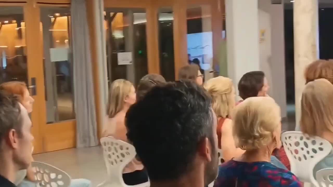 Short video recorded during Tarun Gandhi’s Curiosity Night appearance, showing the audience and event atmosphere.